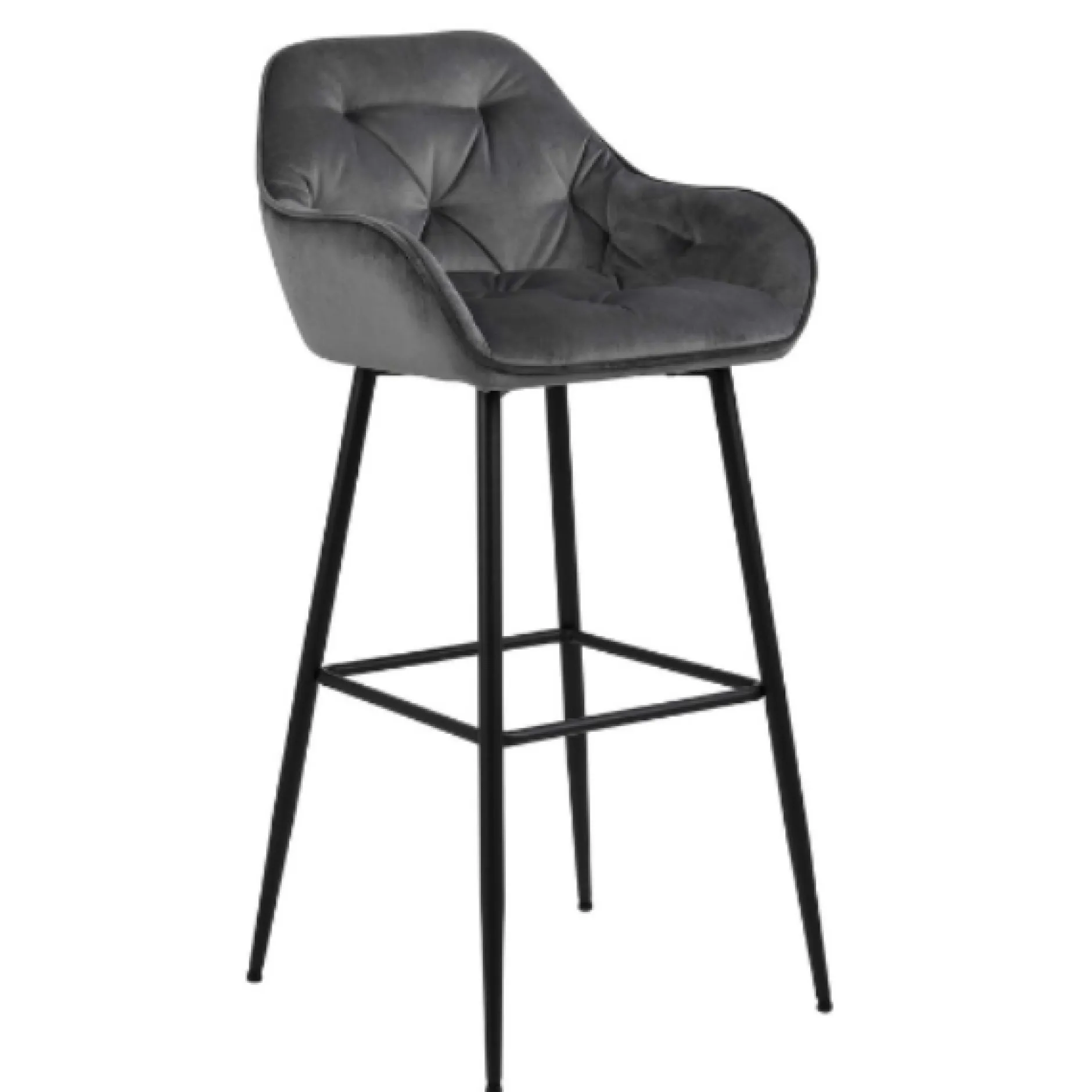 Barhocker Bridget - grau/schwarz