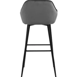 Barhocker Bridget - grau/schwarz