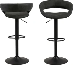 Barhocker Dusty - anthrazit/schwarz
