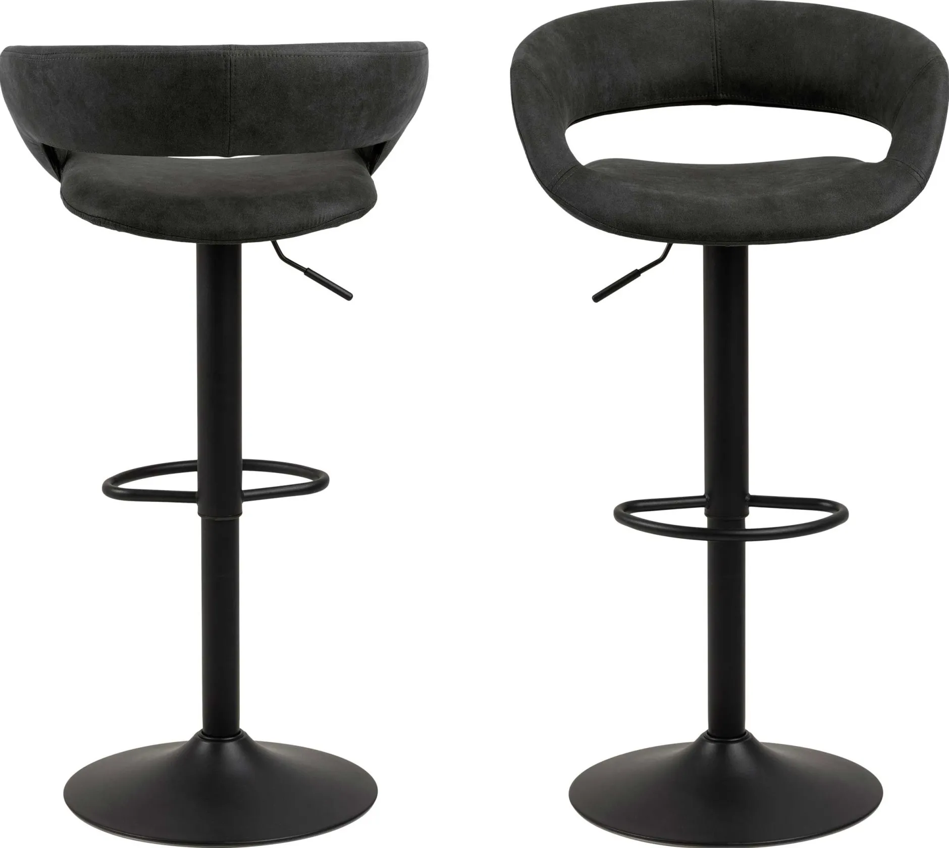 Barhocker Dusty - anthrazit/schwarz