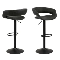Barhocker Dusty - anthrazit/schwarz