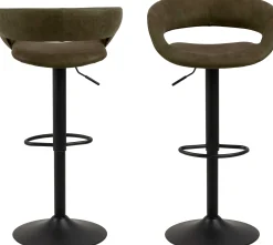 Barhocker Dusty - olivgrün/schwarz