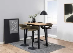 Barhocker Dusty - olivgrün/schwarz