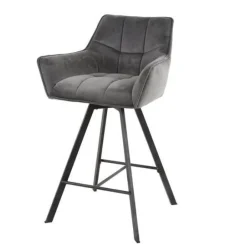Barhocker Hargreaves | 53 x 57 x 96 cm | Anthrazit