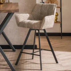 Barhocker Hargreaves | 53 x 57 x 96 cm | Farbe Sand