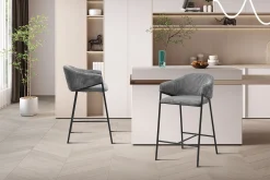 Barhocker Iggy | 54 x 59 x 90 cm | Grau