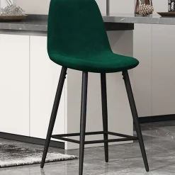 Barhocker Jani grünes Velours