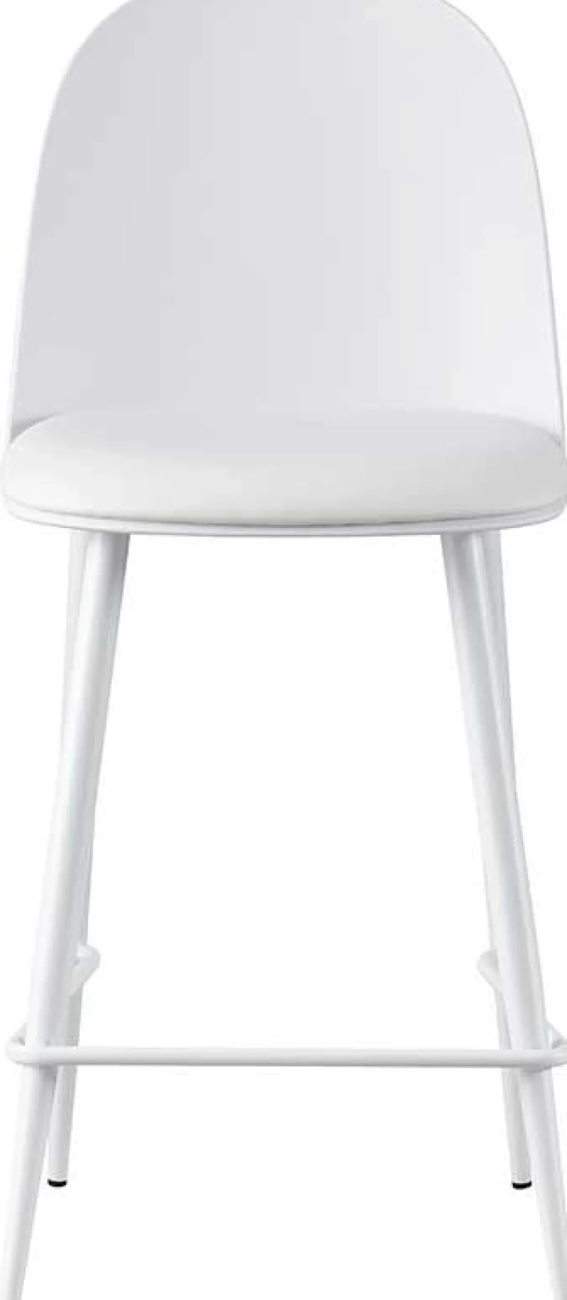 Barhocker Jasmin - 44x51x100cm - mit Kissen - weiß
