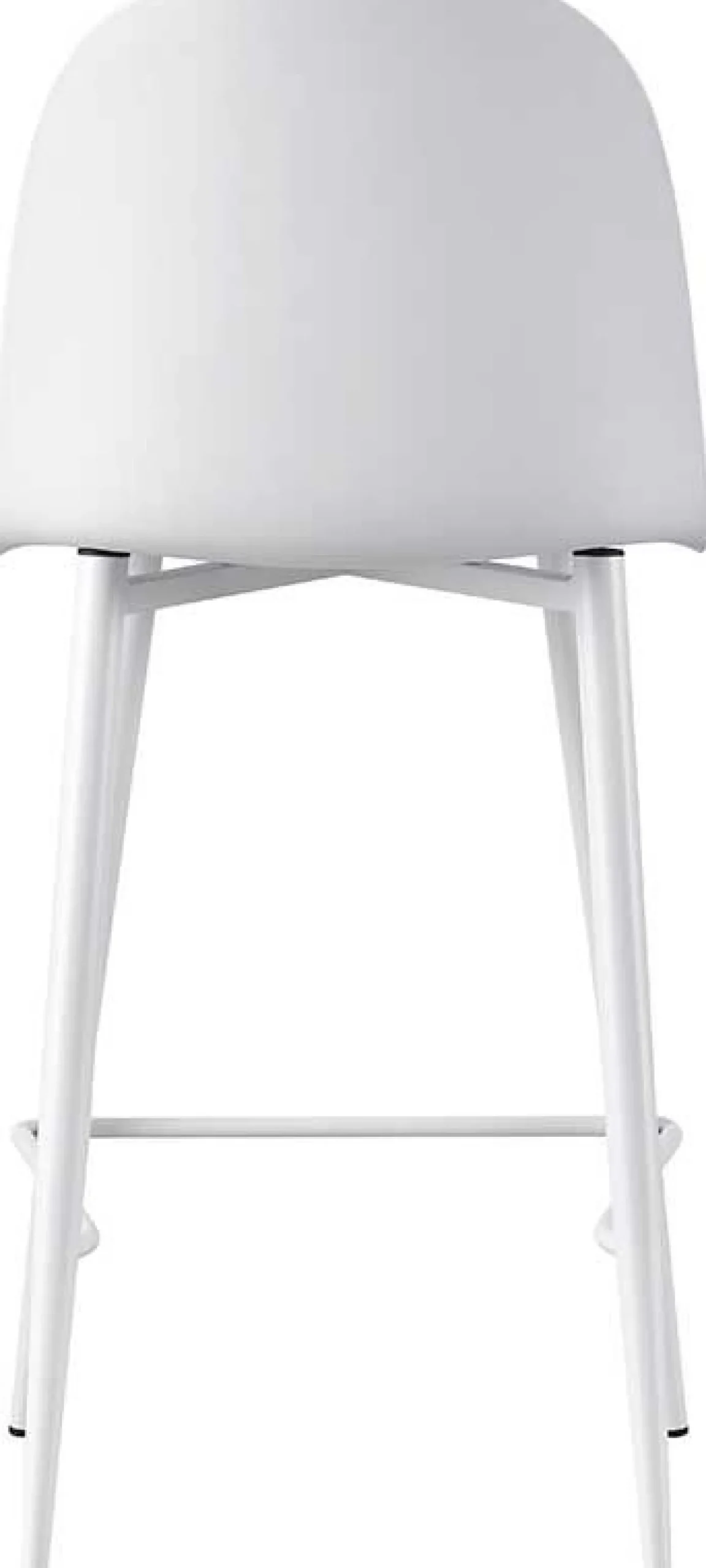 Barhocker Jasmin - 44x51x100cm - mit Kissen - weiß