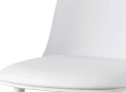 Barhocker Jasmin - 44x51x100cm - mit Kissen - weiß