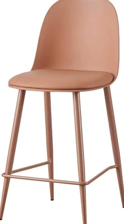 Barhocker Jasmin - 44x51x100cm - mit Kissen - terracotta