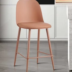 Barhocker Jasmin - 44x51x100cm - mit Kissen - terracotta