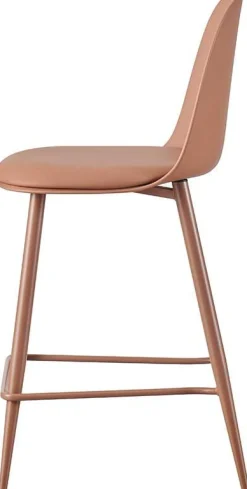 Barhocker Jasmin - 44x51x100cm - mit Kissen - terracotta