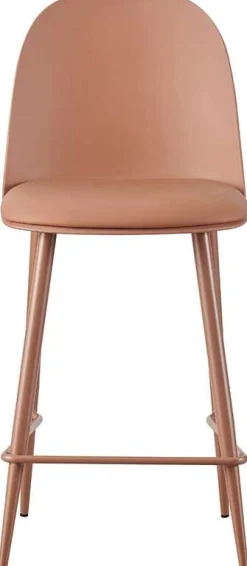Barhocker Jasmin - 44x51x100cm - mit Kissen - terracotta