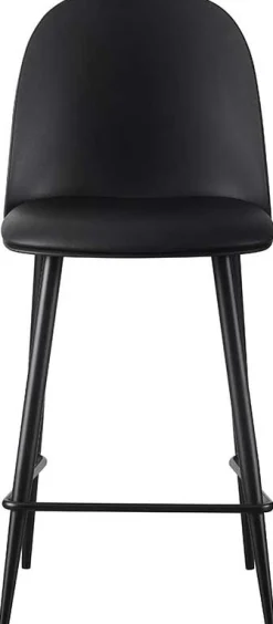 Barhocker Jasmin - 44x51x100cm - mit Kissen - schwarz