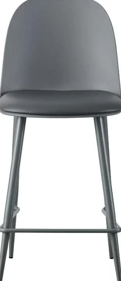 Barhocker Jasmin - 44x51x100cm - mit Kissen - grau