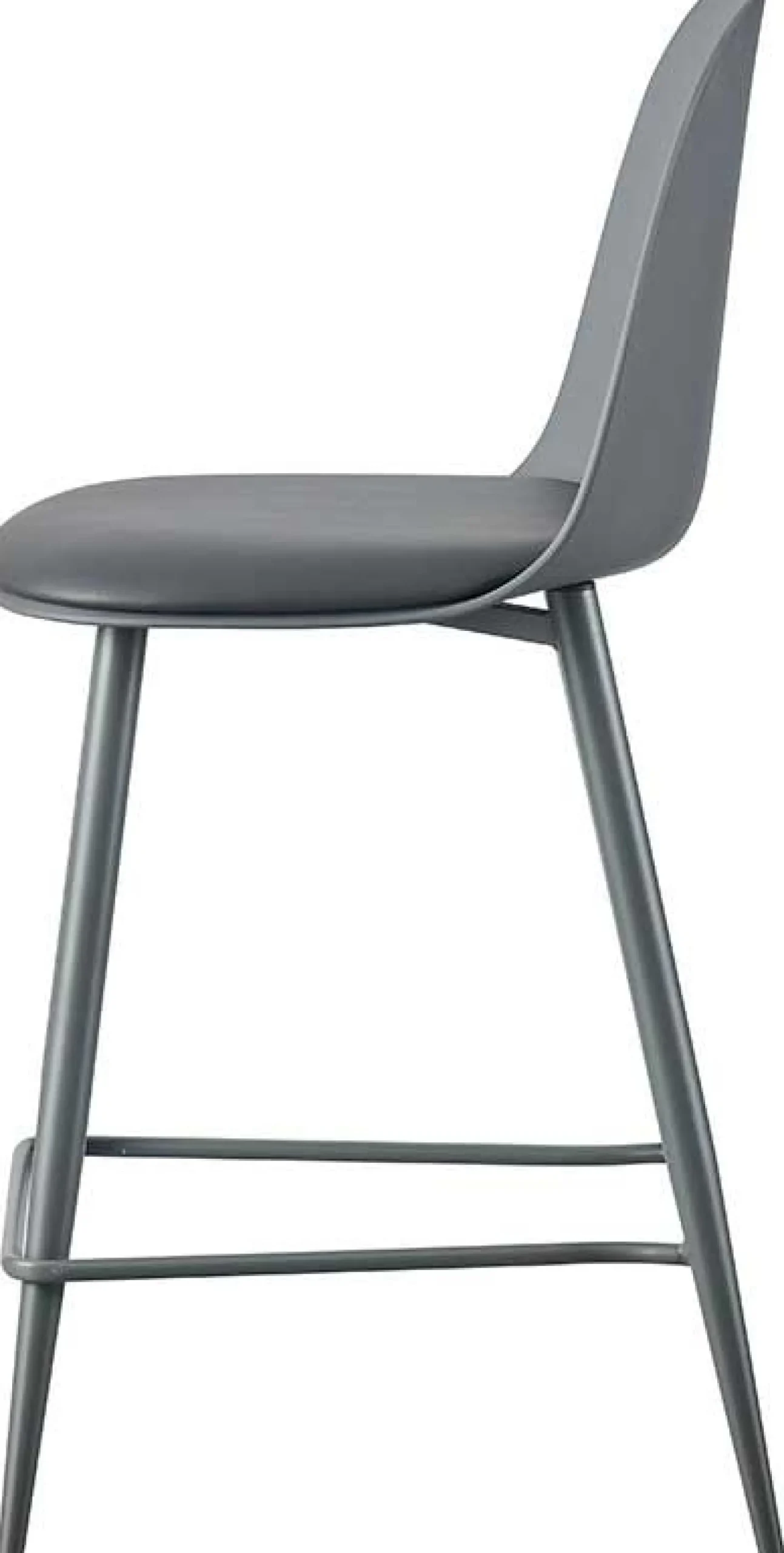 Barhocker Jasmin - 44x51x100cm - mit Kissen - grau