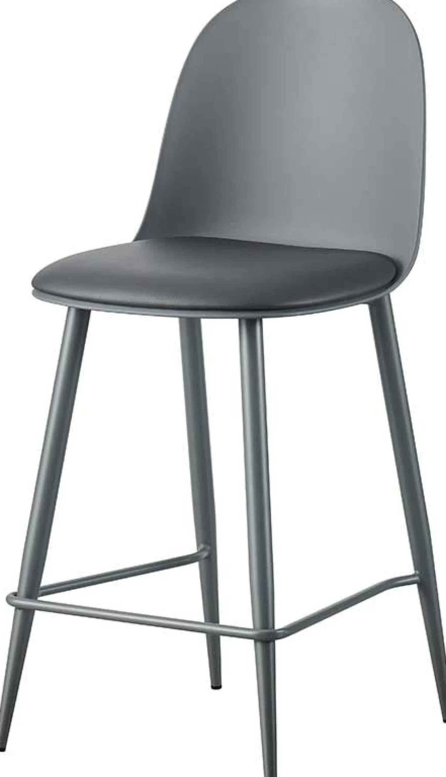 Barhocker Jasmin - 44x51x100cm - mit Kissen - grau