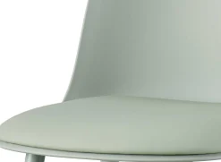 Barhocker Jasmin - 44x51x100cm - mit Kissen - grau-grün