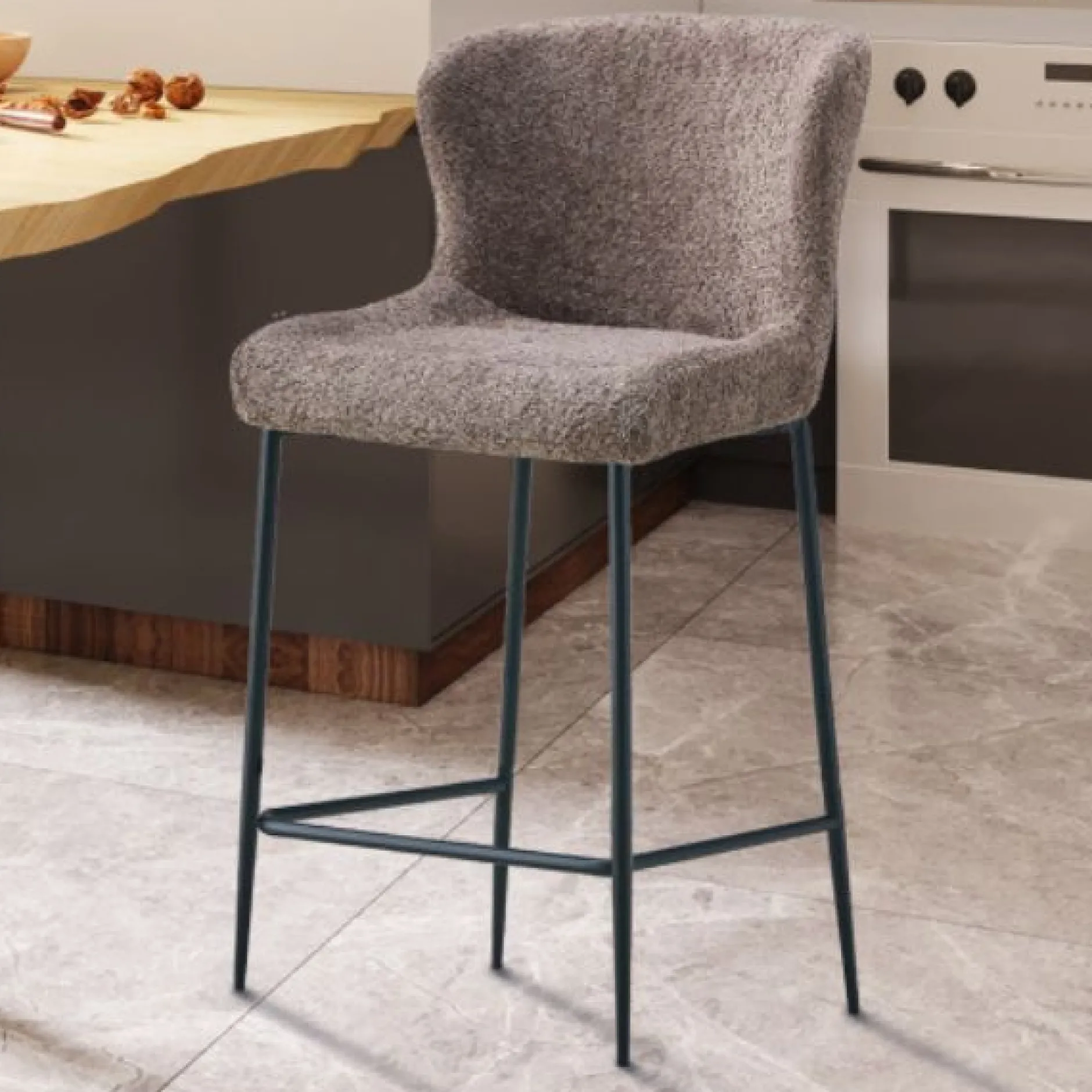 Barhocker Lisa | 52 x 56 x 97 cm | Braun