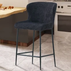 Barhocker Lisa | 52 x 56 x 97 cm | Dunkelgrau