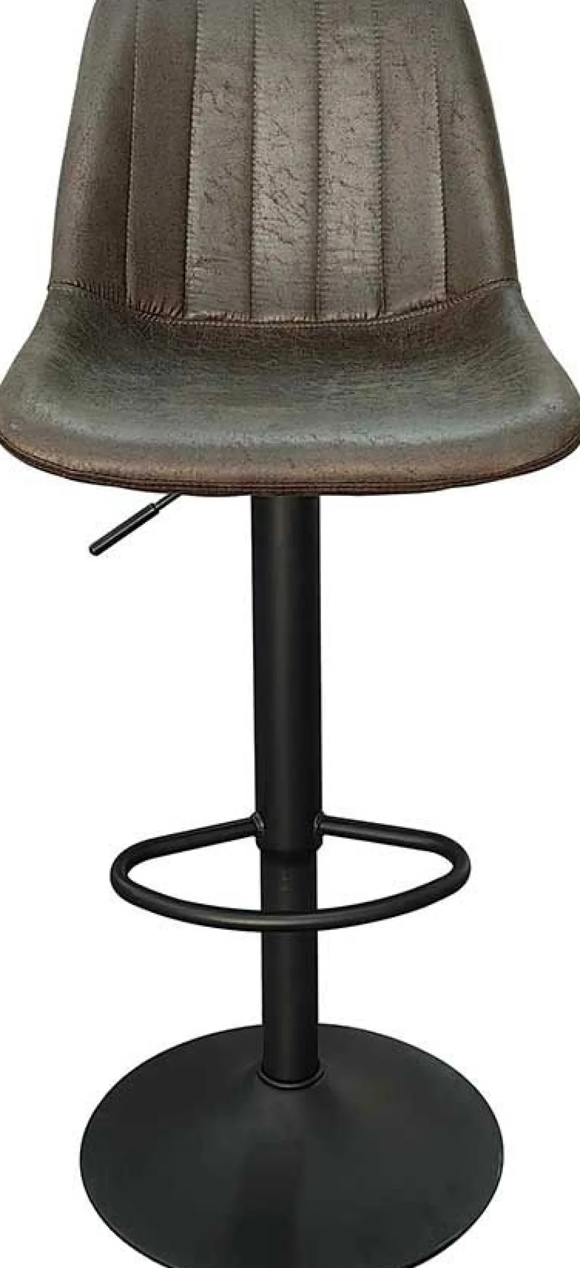 Barhocker mit Streifenmuster Madeira dunkelbraun