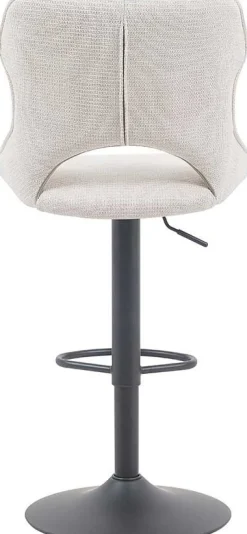 Barhocker Morris - 51x53x100-121cm - verstellbar - beige Stoff