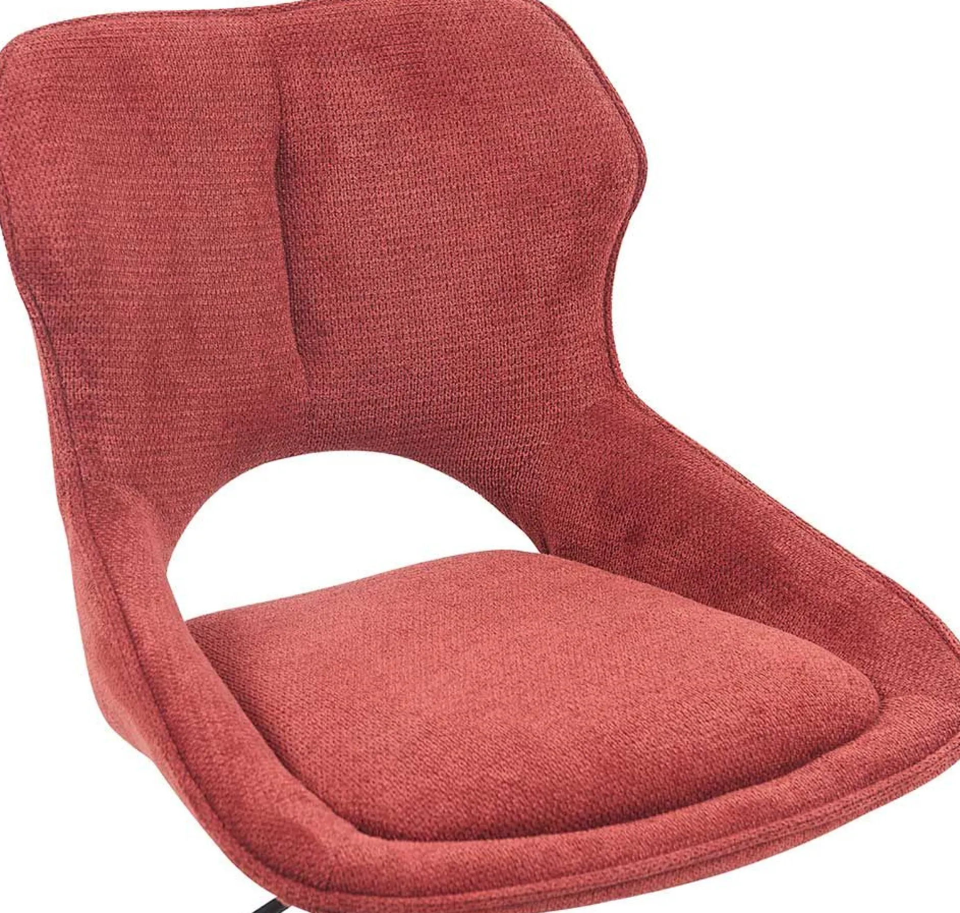 Barhocker Morris - 51x53x100-121cm - verstellbar - roter Stoff