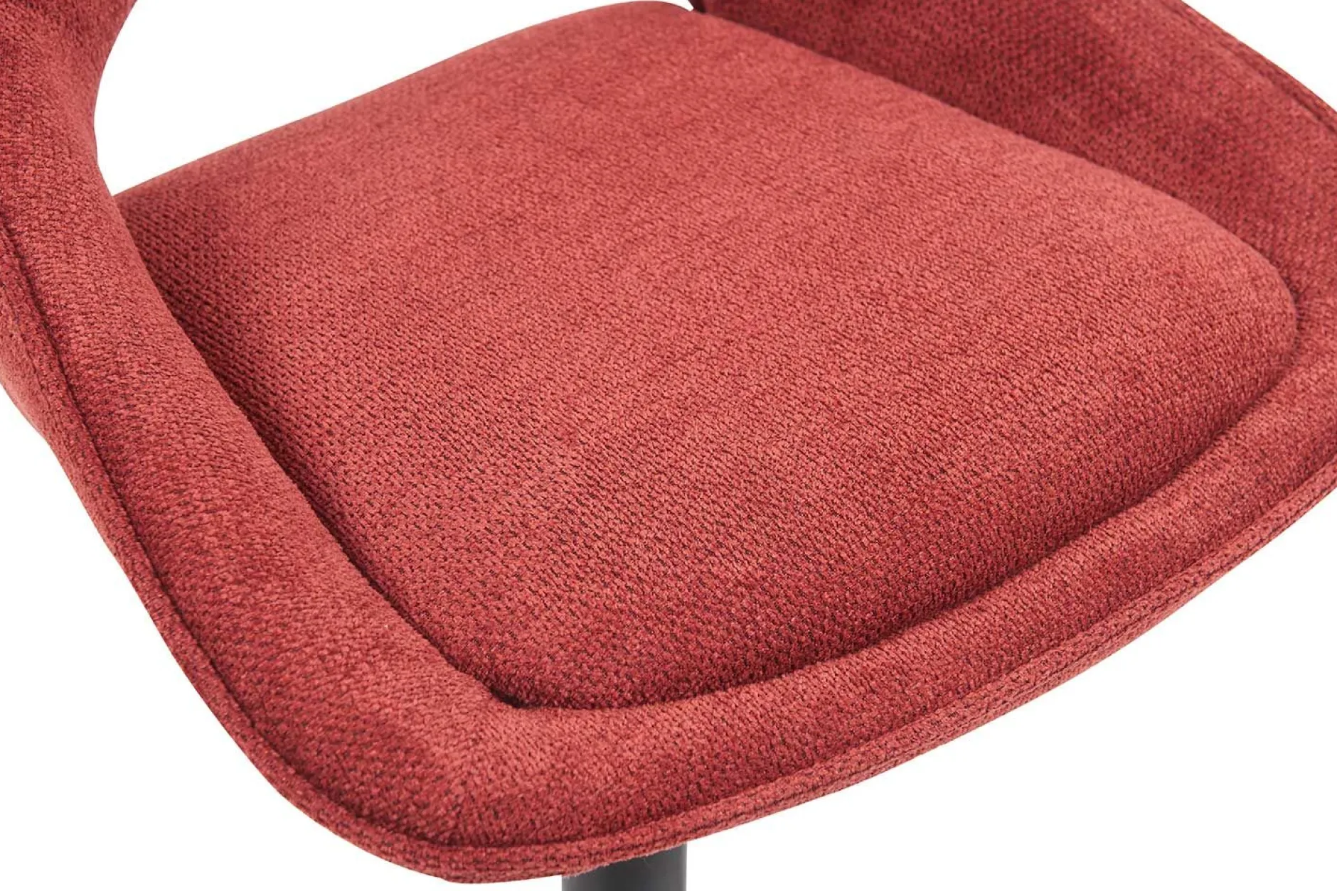 Barhocker Morris - 51x53x100-121cm - verstellbar - roter Stoff