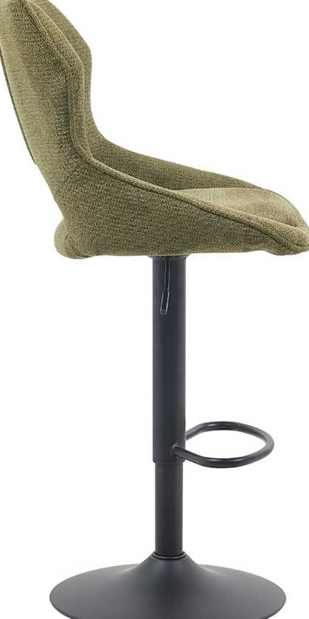 Barhocker Morris - 51x53x100-121cm - verstellbar - grüner Stoff