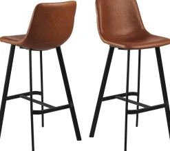 Barhocker Oregon Kunstleder - braun