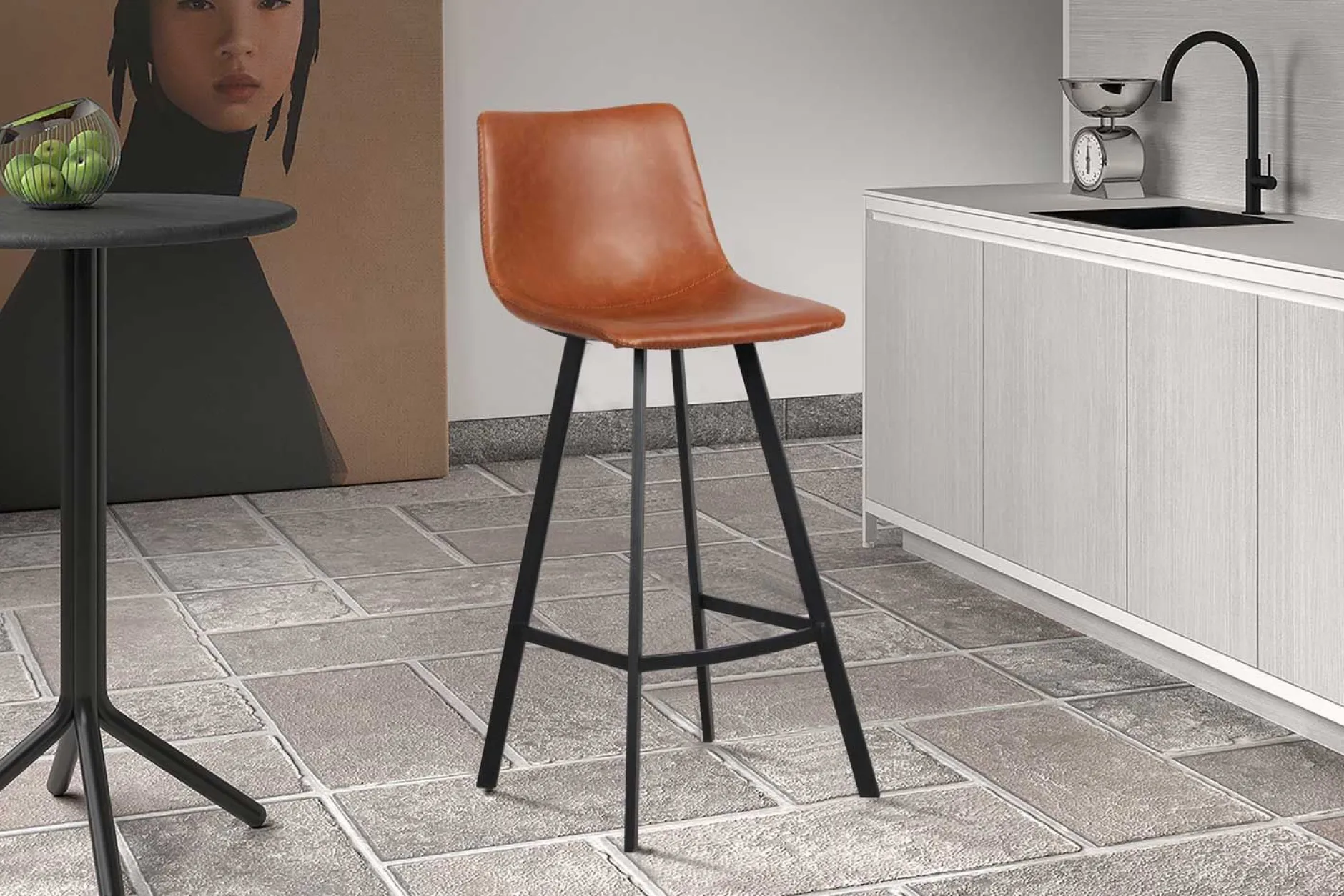 Barhocker Ozan 78cm - cognac