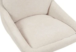 Barhocker Sabine - 50x60x100-121cm - verstellbar - drehbar - ecru