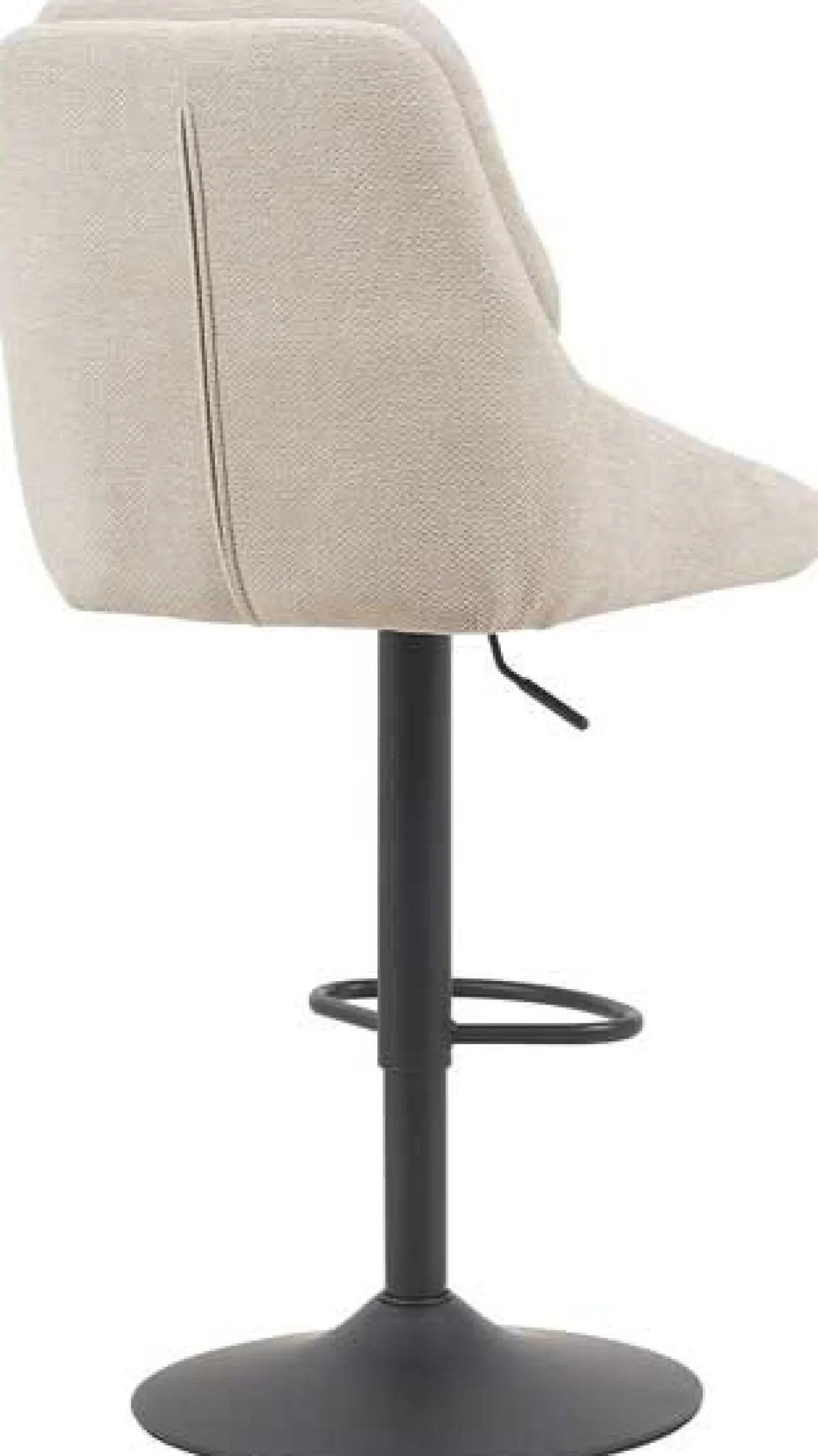Barhocker Sabine - 50x60x100-121cm - verstellbar - drehbar - ecru