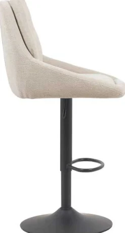 Barhocker Sabine - 50x60x100-121cm - verstellbar - drehbar - ecru