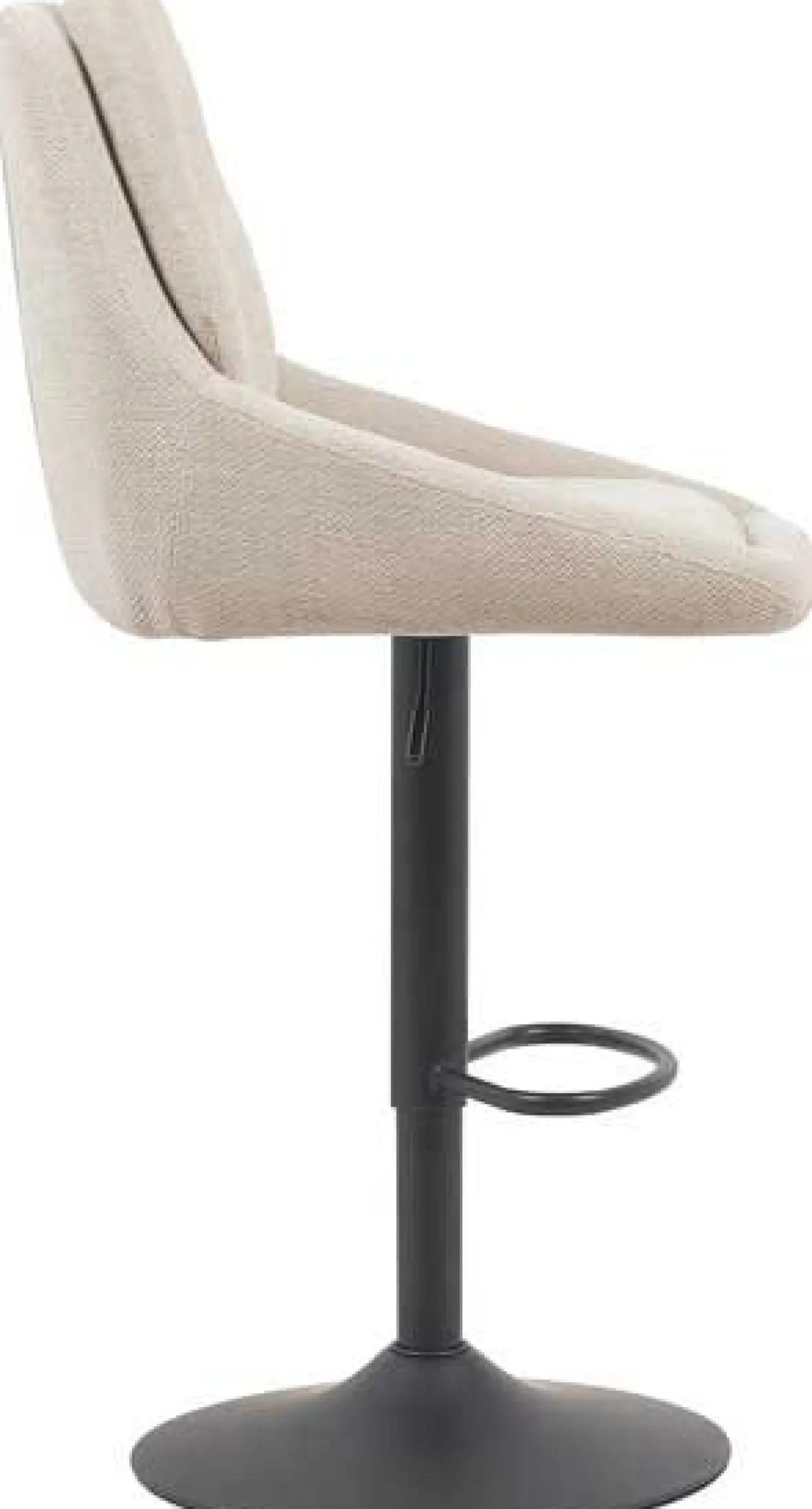 Barhocker Sabine - 50x60x100-121cm - verstellbar - drehbar - ecru