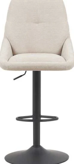 Barhocker Sabine - 50x60x100-121cm - verstellbar - drehbar - ecru