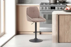 Barhocker Sabine - 50x60x100-121cm - verstellbar - drehbar - sand