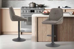 Barhocker Sabine - 50x60x100-121cm - verstellbar - drehbar - grau