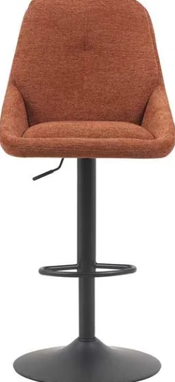 Barhocker Sabine - 50x60x100-121cm - verstellbar - drehbar - terracotta
