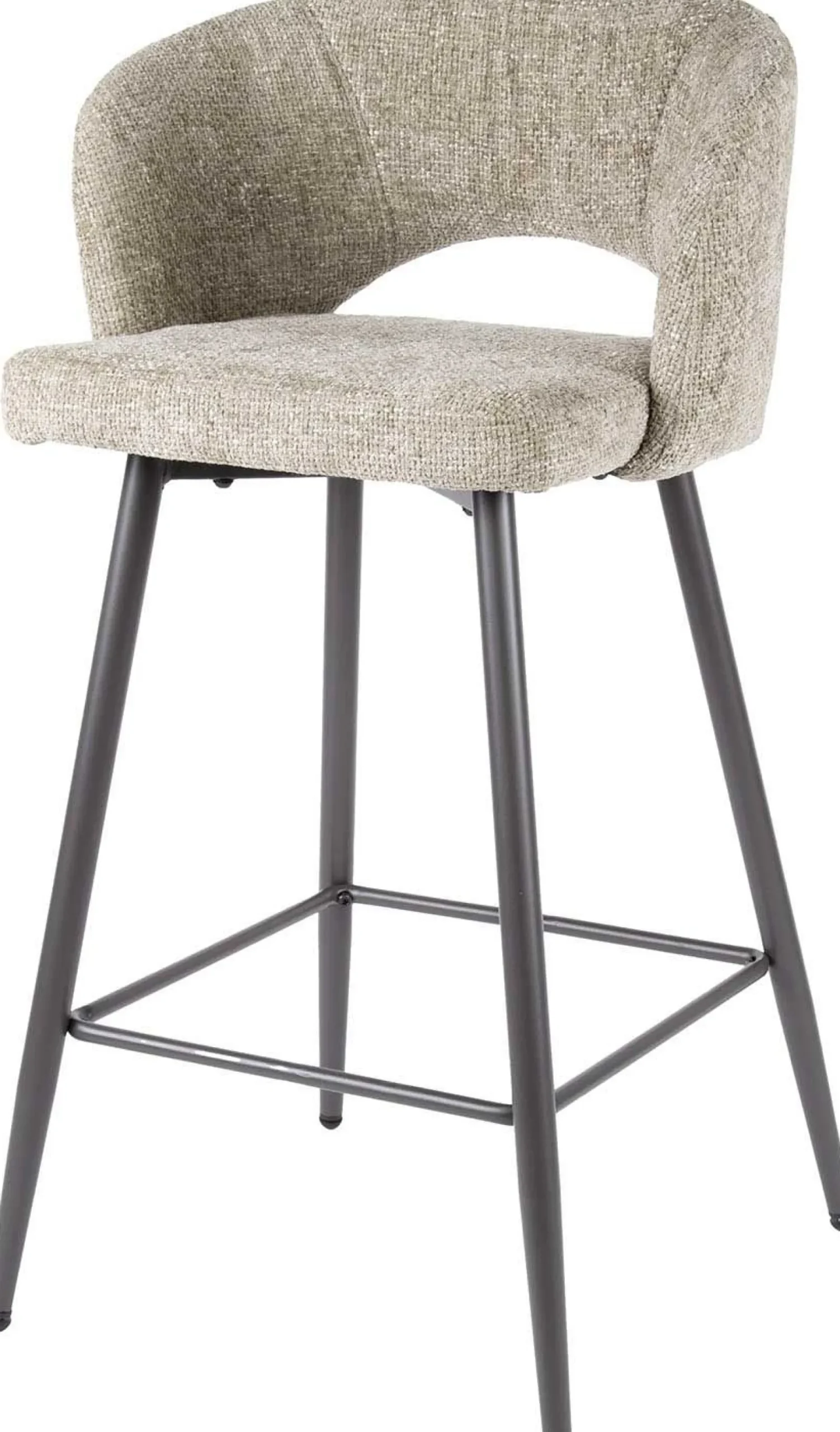 Barhocker Sieglinde - 51x50x94cm - beige bouclé