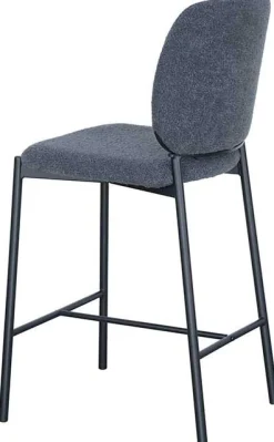 Barhocker Sophia | 45 x 56 x 99 cm | Dunkelgrau
