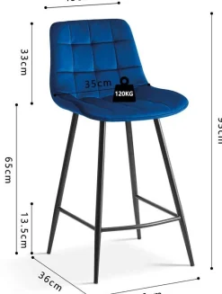 Barhocker Tanja-blau