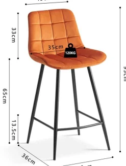 Barhocker Tanja-orange