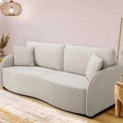 Bari 3-Sitzer Sofa 215x100x88cm - mit Stauraum - beige
