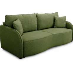 Bari 3-Sitzer Sofa 215x100x88cm - mit Stauraum - olivgrün