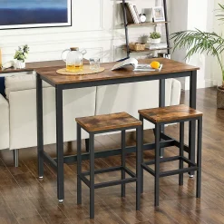 Bar-Set Isolde 120x60 Industrie - braun/schwarz