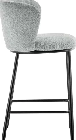 Barstuhl Arthur | 53 x 50,5 x 88,5 cm | Hellgrau