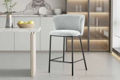 Barstuhl Arthur | 53 x 50,5 x 88,5 cm | Hellgrau