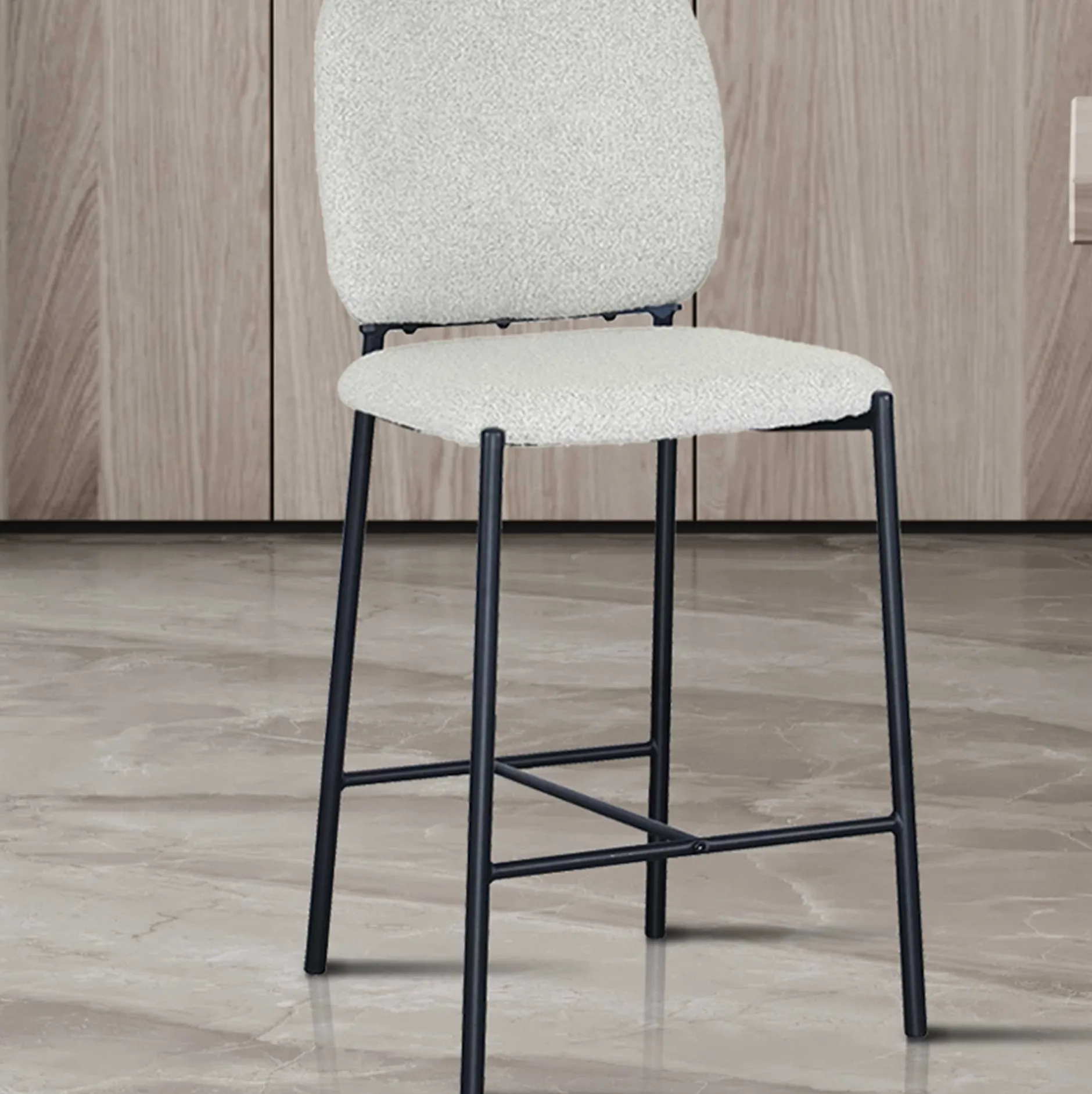 Barstuhl Sophia | 45 x 56 x 99 cm | Beige